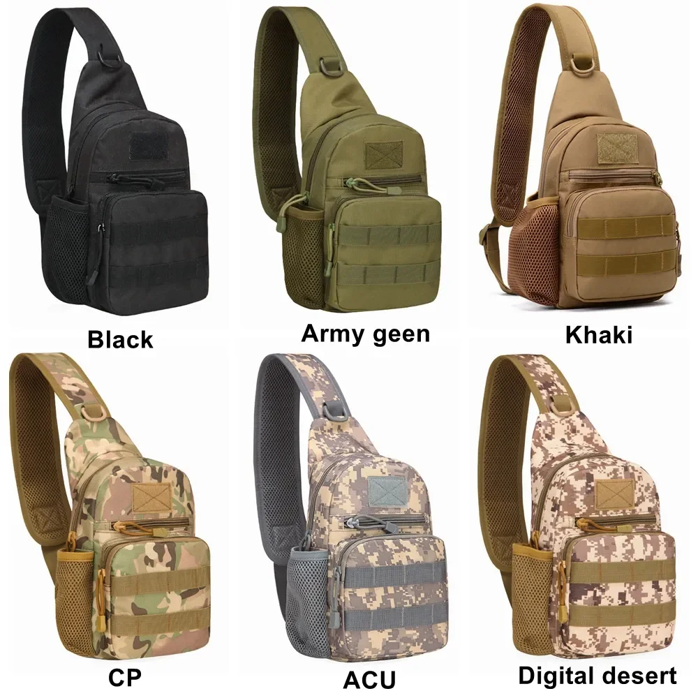 

Армейский Камуфляжный тактический рюкзак на плечо для походов, кемпинга, военный рюкзак, мужская сумка, нейлоновые сумки-слинг для охоты