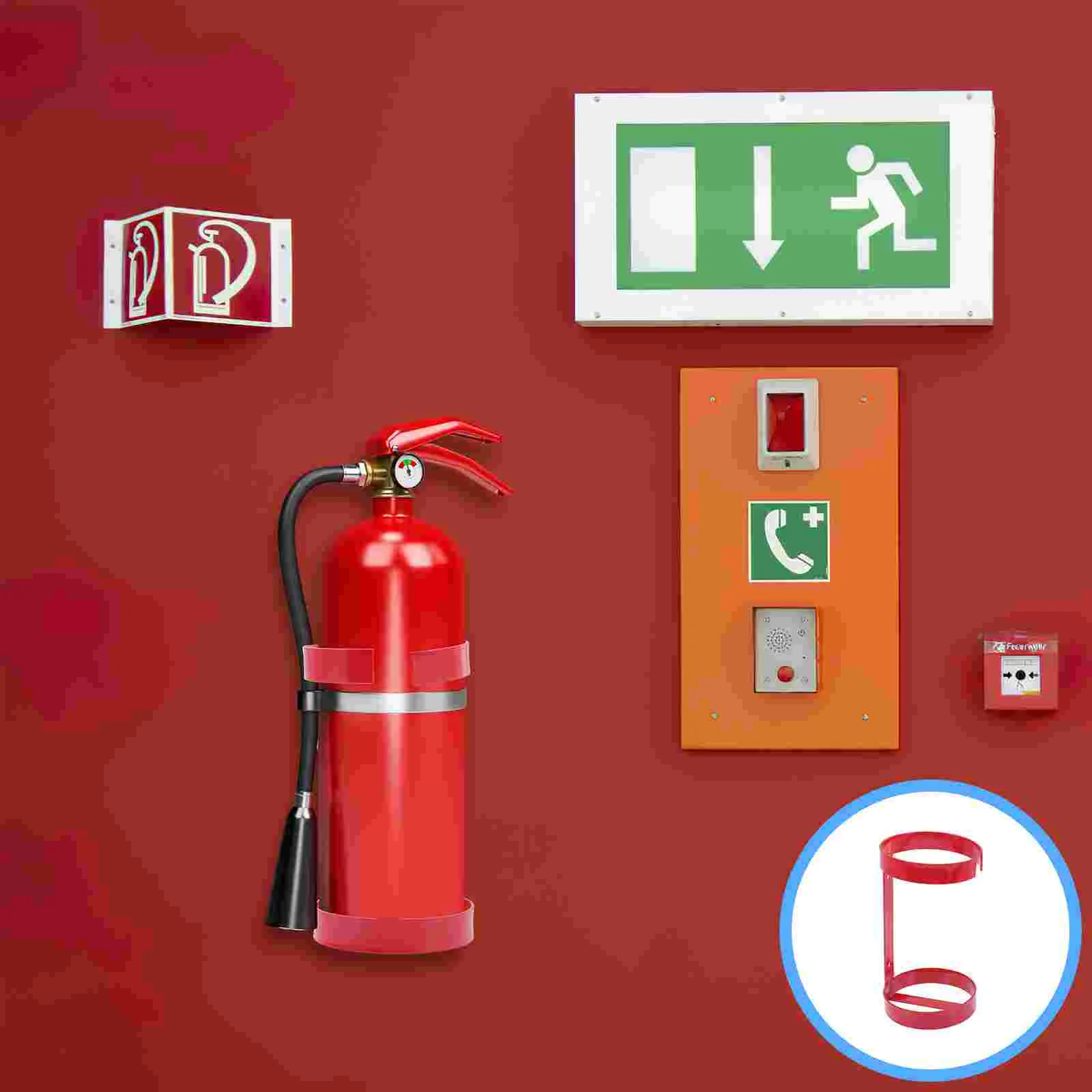 

Fire Extinguisher Mount Bracket Iron Wall Holder Hanger Rack Mounting Car Mounts Boat Hook Accessories Hangersstand Clamp