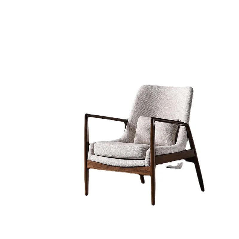 

YY Nordic Designer Armrest Backrest Leisure Chair Ash Wood Mortise and Mortise Complete Set