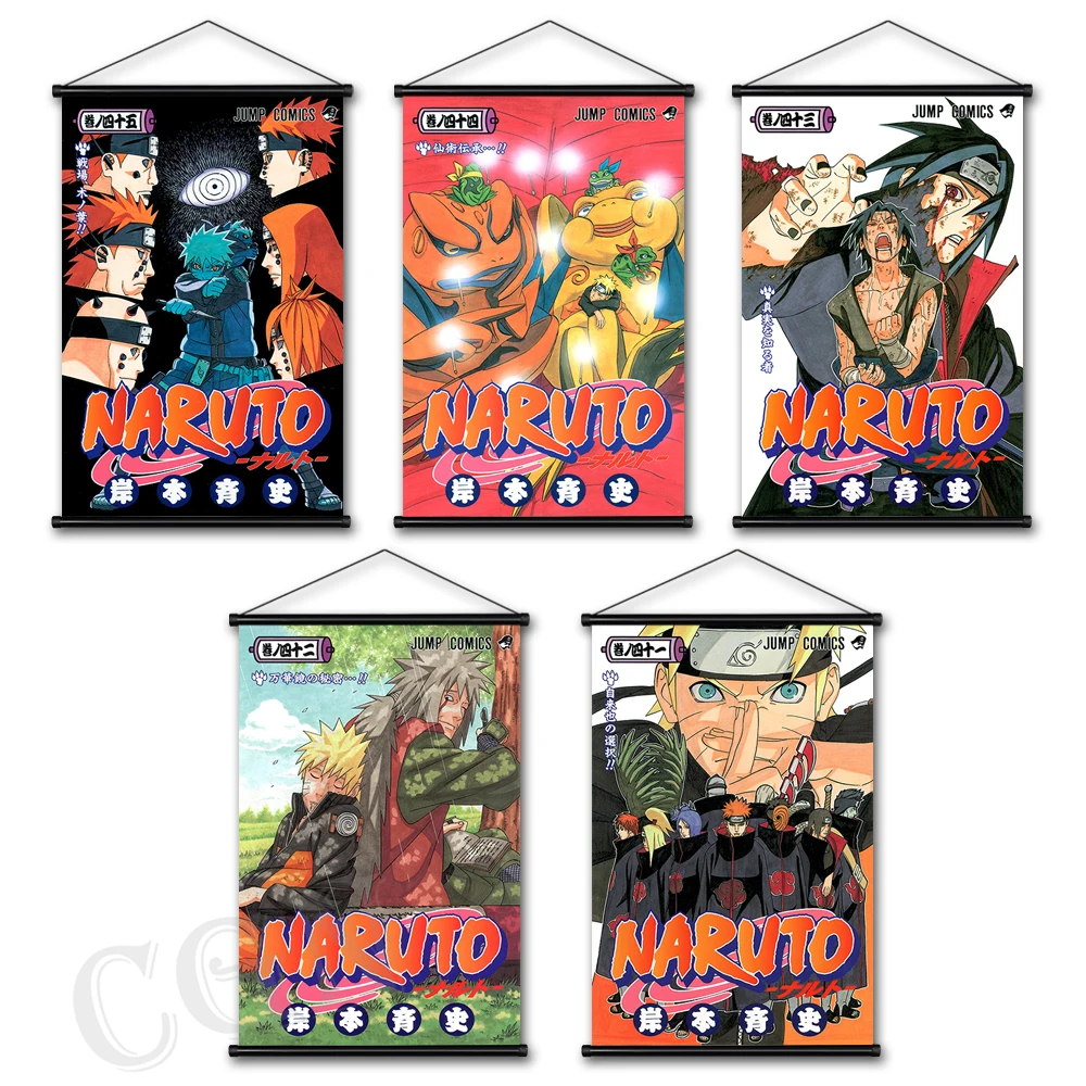 

Japanese Classic Anime Naruto Canvas Painting Picture Hanging Scrolls HD Print Kakashi Sasuke Poster Wall Art Home Decoration