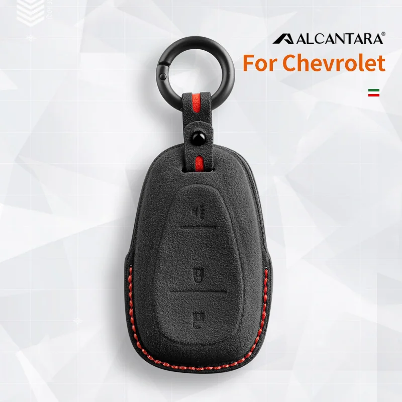 

Alcantara Car Remote Key Case Cover Shell For Chevrolet Cruze Malibu XL Equinox Spark Blazer Traverse Trax Sonic Keychain