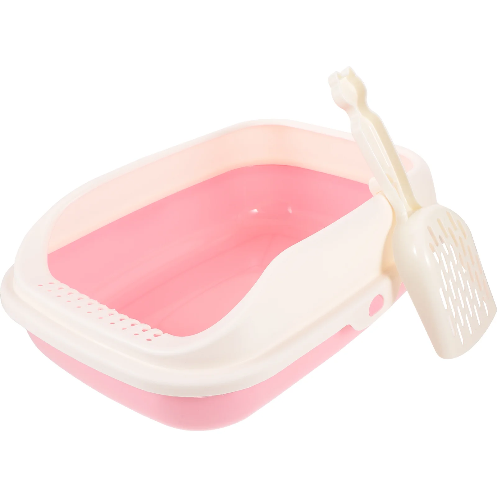 

Cat Litter Box Toilet Kitten Small Household Open Type Plastic Pet Travel Clean Supply