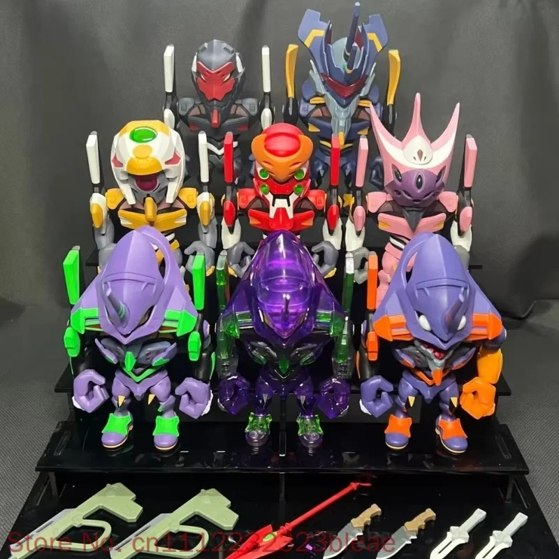 В наличии: Набор фигурок Bandai EVA QMSV-C Blind Box (Единица 01, 02, 00) — Рей, Аска, Кафу, Шинджи. Миниатюрные коллекционные модели из ПВХ для декора рабочего стола. (art.: 3920daee01923) - 3920daee01923