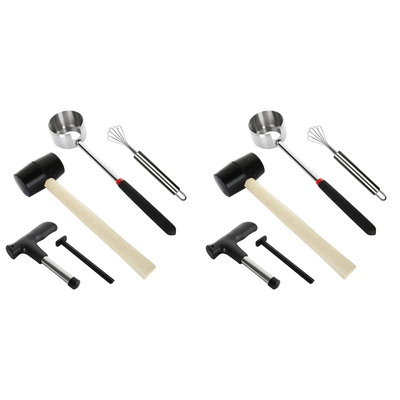 

10Pack Coconut Opener Tool Set For Young Coconut Stainless Steel Coconut Opener Kit Coco Jack Opener Kit