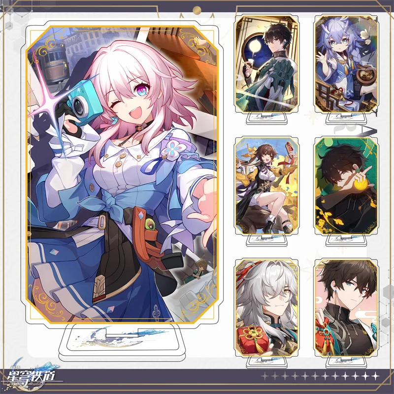 

Anime Honkai Star Rail Figure Kafka Cosplay Acrylic Action Game Jing Yuan Blade Stand Sign Desk Decor Toy Fans Collection Gift