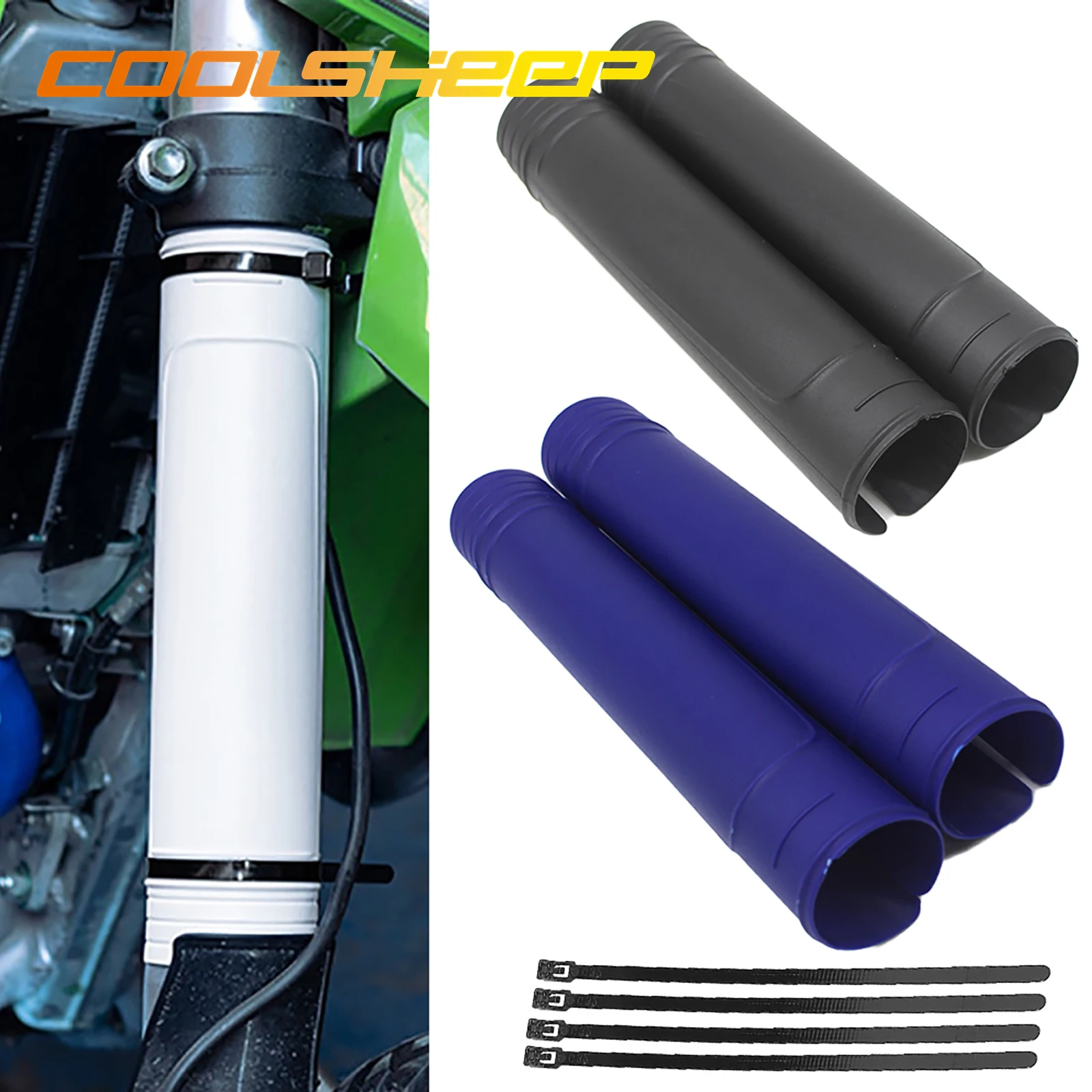 

For Yamaha Kasawaki Suzuki Honda Husqvarna ATVs 125-500cc Motorcycle Universal Fork Cover Shock Absorber Guard Protector
