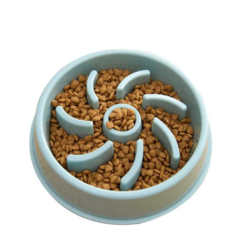 

Dog Bowl Anti-Choking Pet Slow Feeder Bowl PP Plastic Dog Accessories Anti-gulping Food Plate Puppy Cat Dishes Feeding Supplies