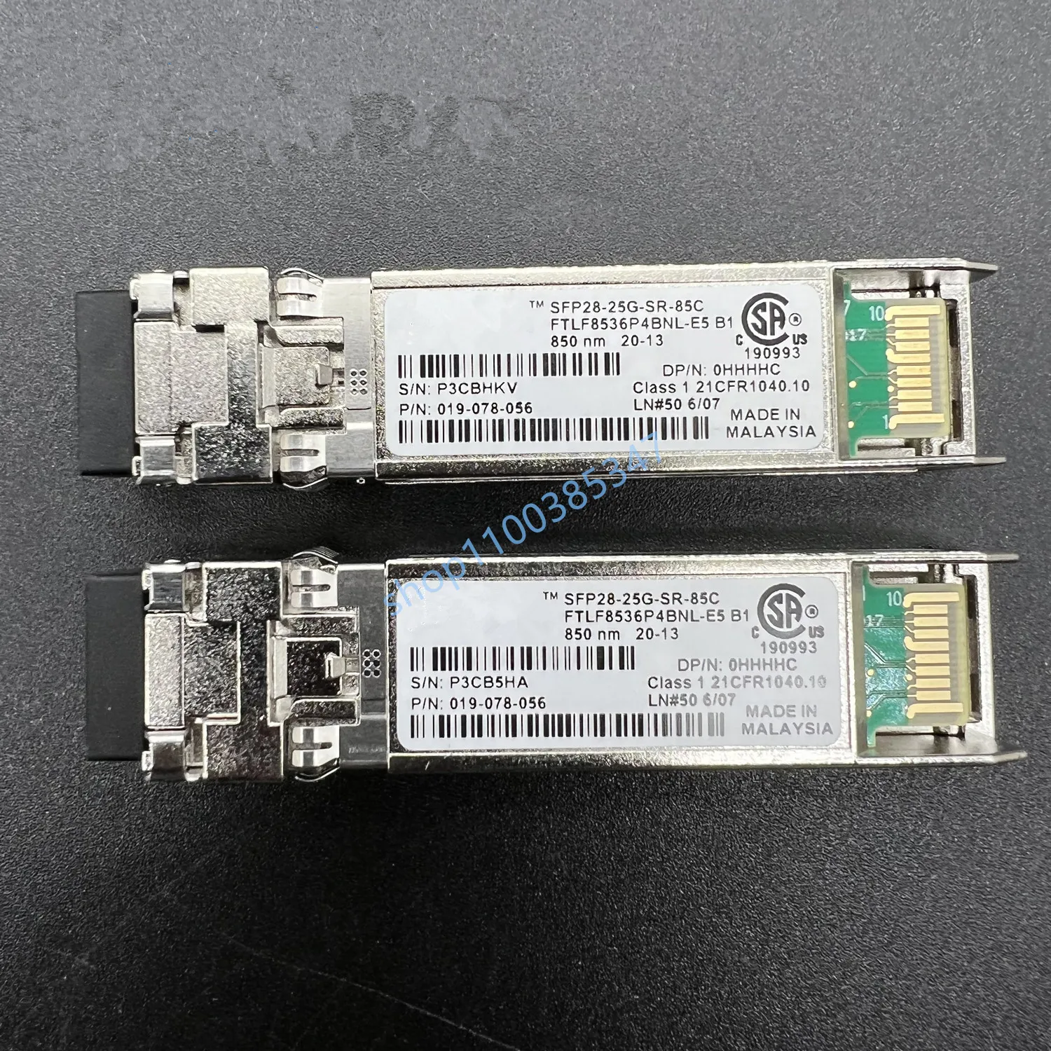 Del/25g module switch sfp/SFP28-25G-SR-85C/FTLF8536P4BNL-E5/B1 0HHHHC/019-078-056/850NM 25G switch module