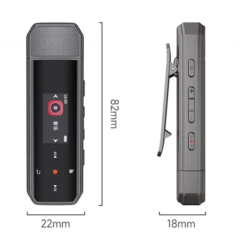 X80 USB MP3-плеер Mini 64 ГБ с сенсорным управлением, Bluetooth 5.3, спортивный музыкальный плеер с клипсой, поддержка FM-радио, диктофон, электронная книга, шагомер-A79U (art.: 3920db3708596) - 3920db3708596
