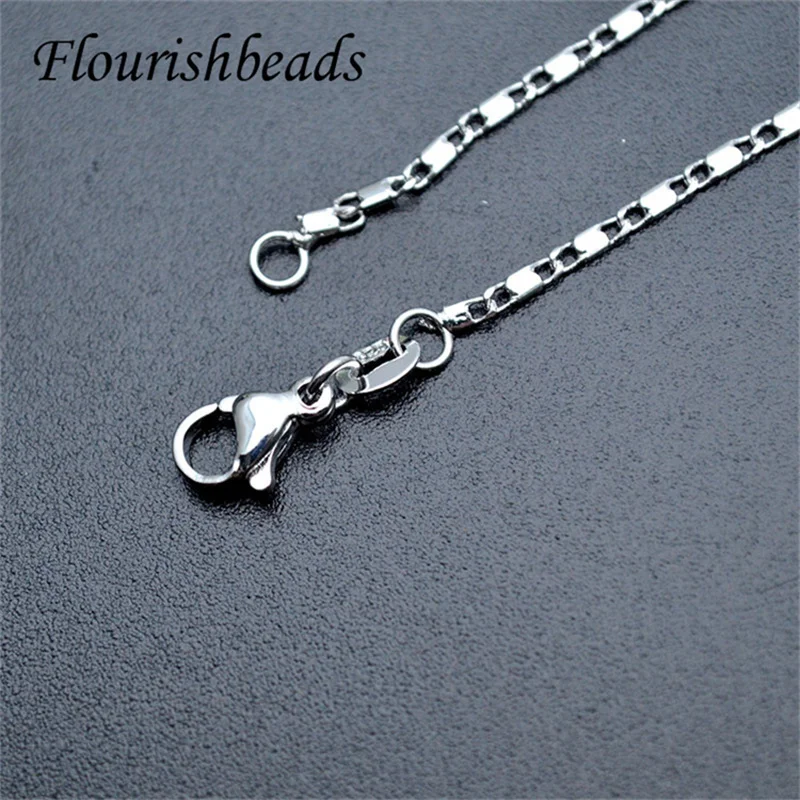 10pcs/lot 17.7inches 45CM New Style Nickel Free Anti Fading Gold Color 2mm Thick Link Chain  Necklace Chains for Jewelry Making