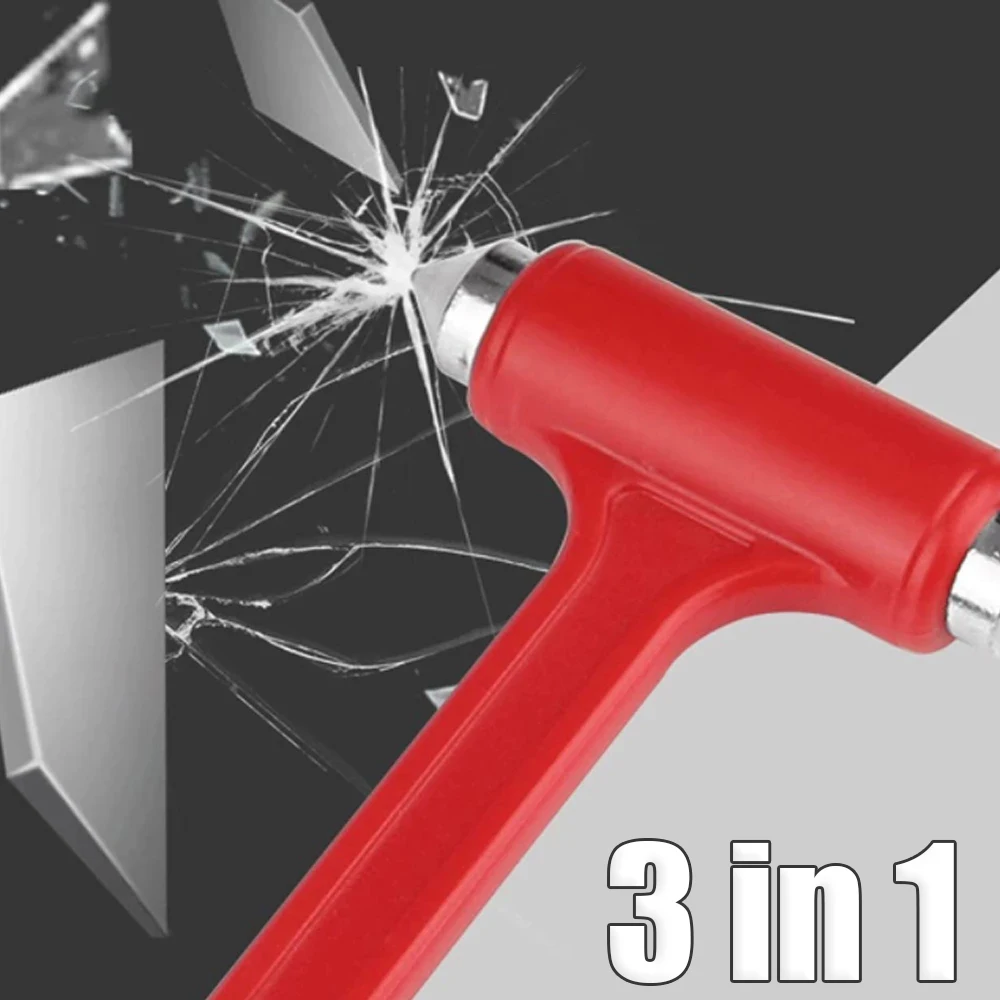 

3 In1 Car Broken Window Safety Hammer Emergency Escape Tools Multifunctional Seat Belt Cutter Glass Breaking Hammer