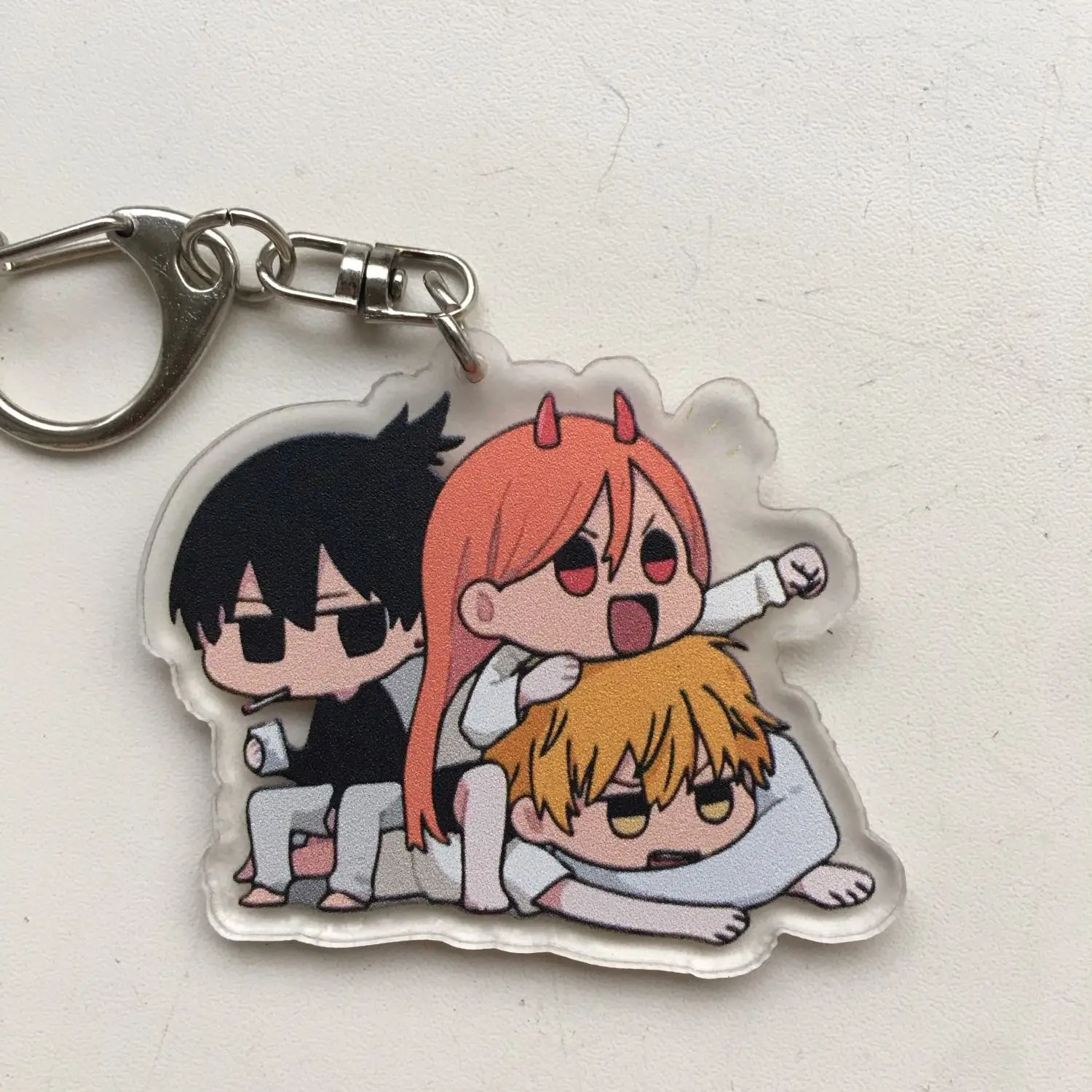 

Anime Manga Chainsaw Man Acrylic Ornaments Key Chains Electric Saw Man Accessories Cute Bag Pendant Keychain Gift Keyring
