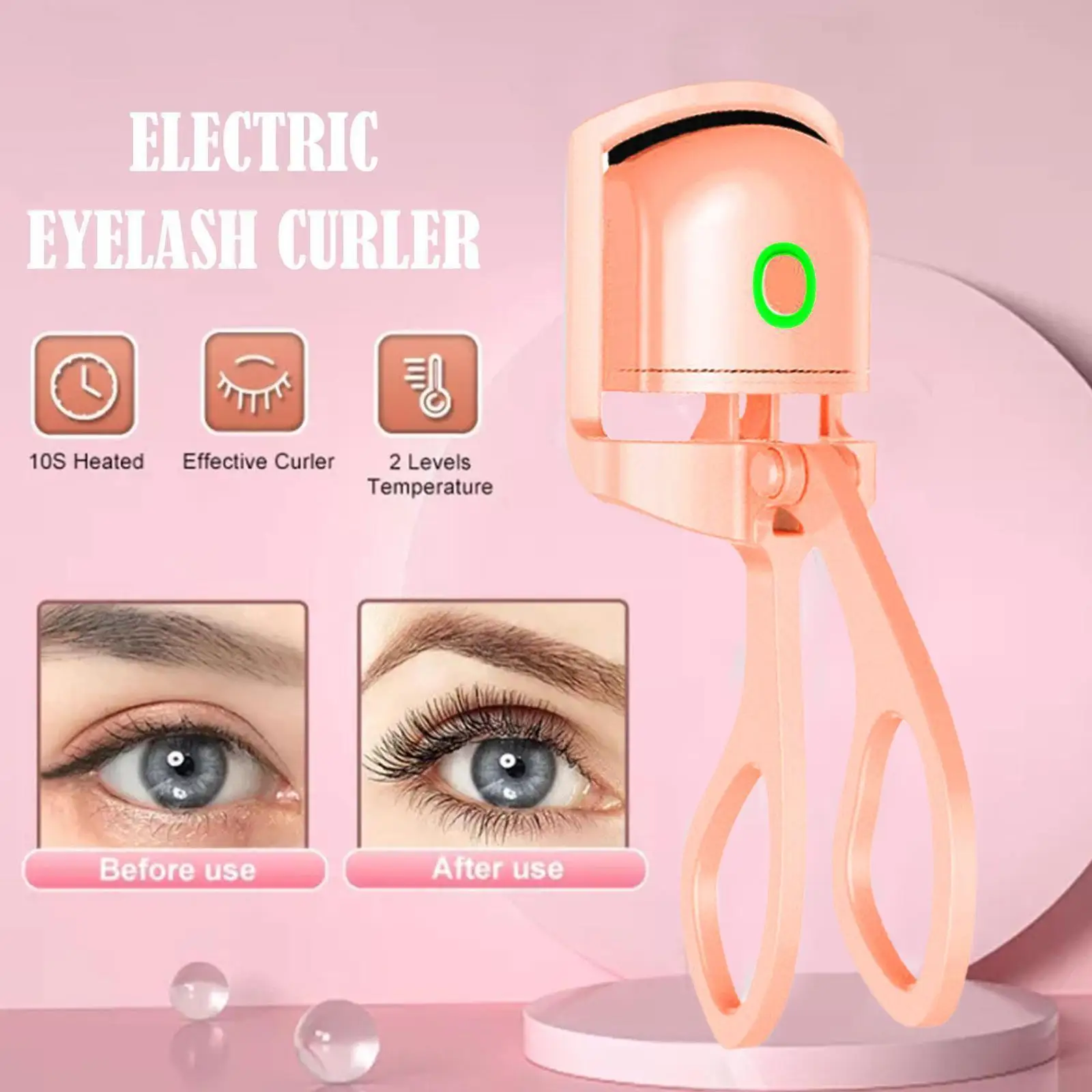 

Щипцы для завивки ресниц с электрическим подогревом, долговечные локоны для ресниц, перезаряжаемые инструменты для ресниц, инструменты для...