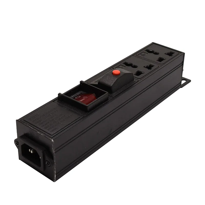 3500 Вт 15 а защита от перегрузки светодиодный переключатель алюминий 2 универсальные розетки переменного тока удлинитель C13 адаптер интерфейса передачи PDU