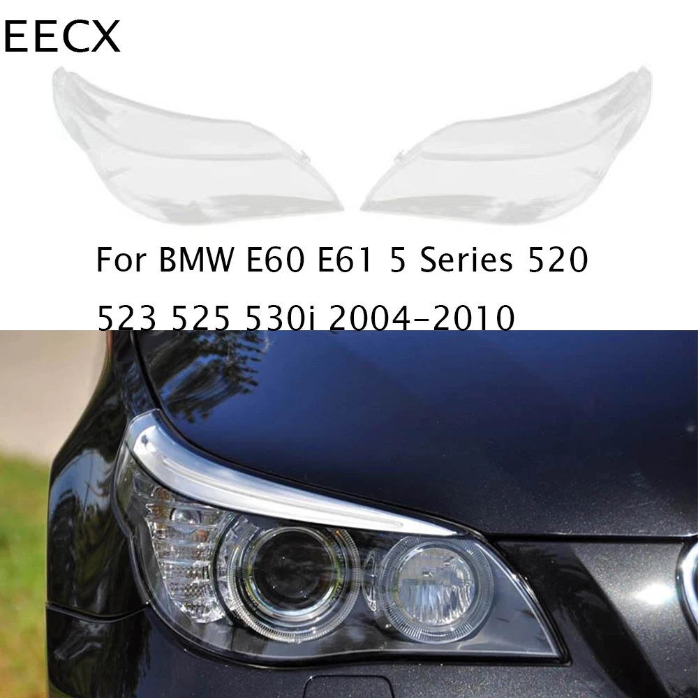 

For BMW 5 Series E60 E61 525i 530i Car Headlight Lens Cover Clear Side Headlamp Shell Housing 2004-2010 63127165570