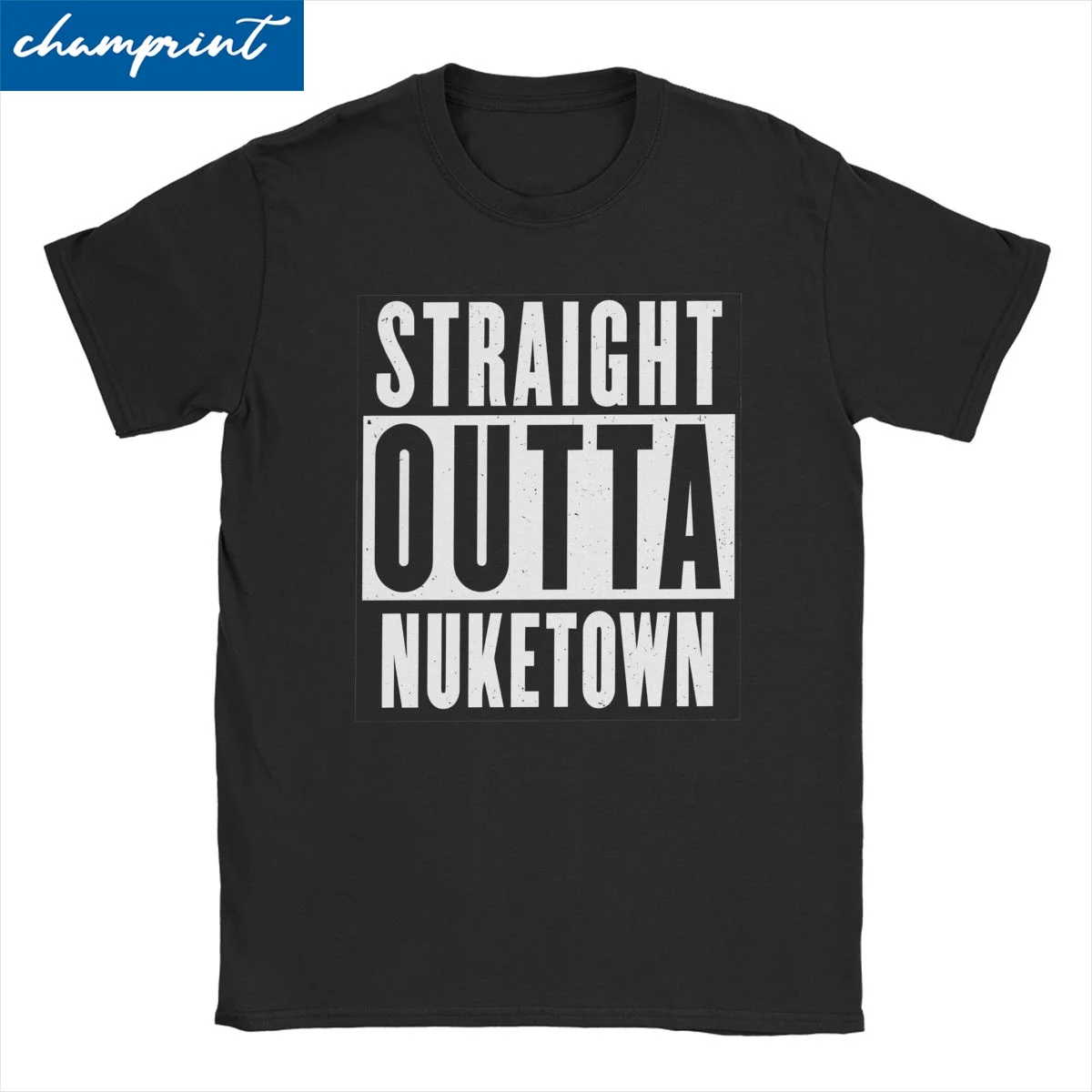 Мужские и женские футболки Call Of Dutys Straight Outta Nuketown хлопковые топы новинка футболка