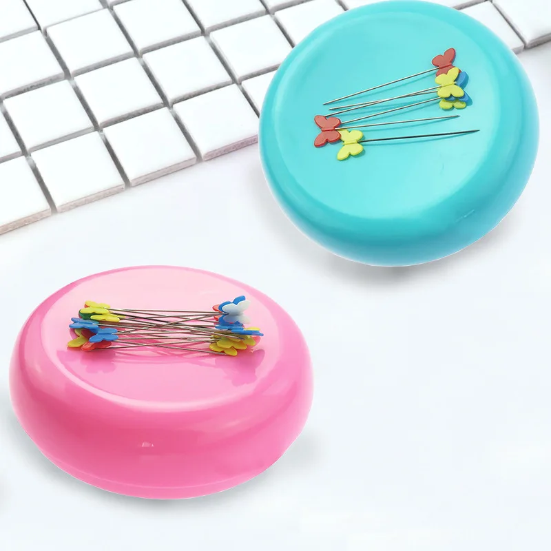 

1Pc Magnetic Pin Cushion Quilting Pins Storage Case Multifunction Pin Insert Box DIY Suction Sewing Needles Pincushion Holder