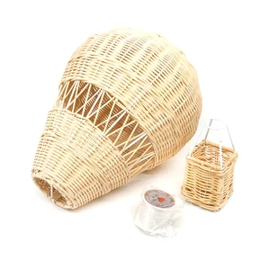 Nordic Hand-Woven Rattan Hot Air Balloon Portable Natural Photography Prop Wall Hanging Living Room Home Party Decor Room Decor
