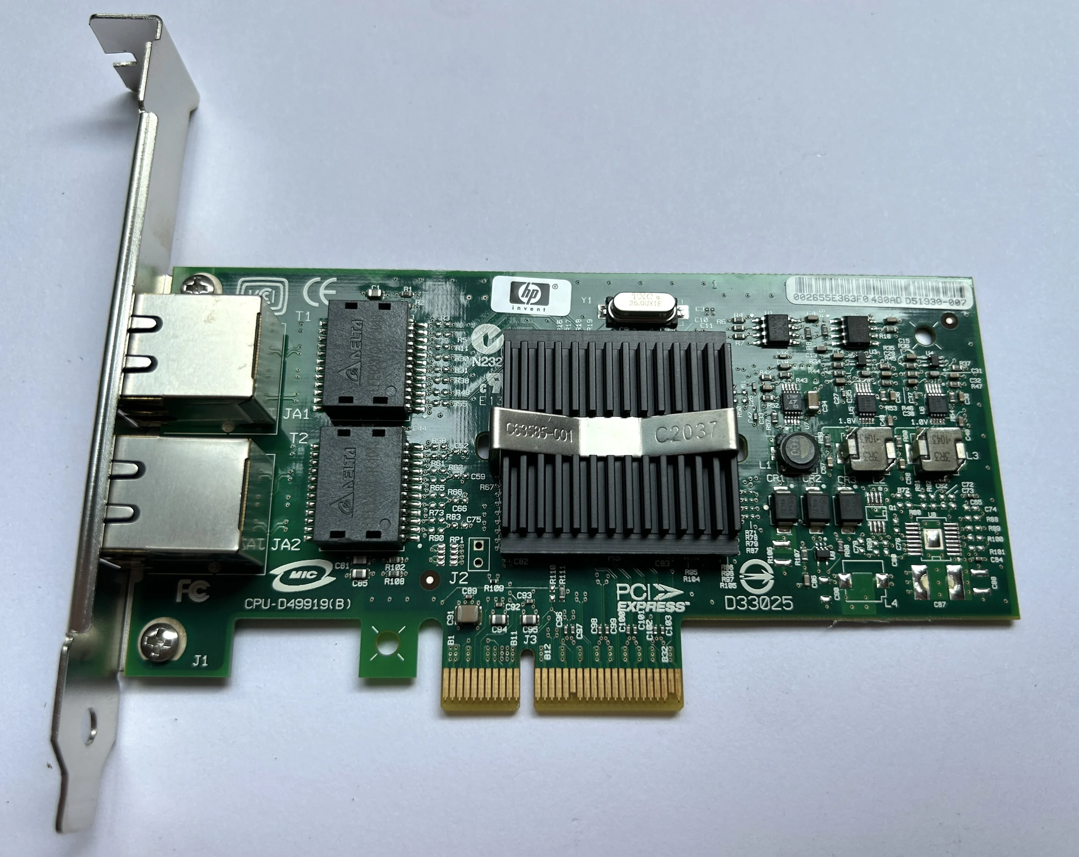 Оригинальная двухпортовая гигабитная серверная сетевая карта PCI-E EXPI 9402PT 82571 ГБ