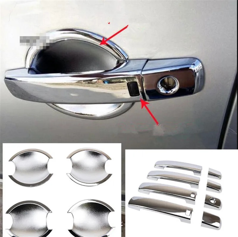

For Nissan Qashqai J10 Dualis 2007 2008 2009 2010 2011 2012 2013 Smart Door Handle + Door Bowl Cover Cup Trim Key Accessories H