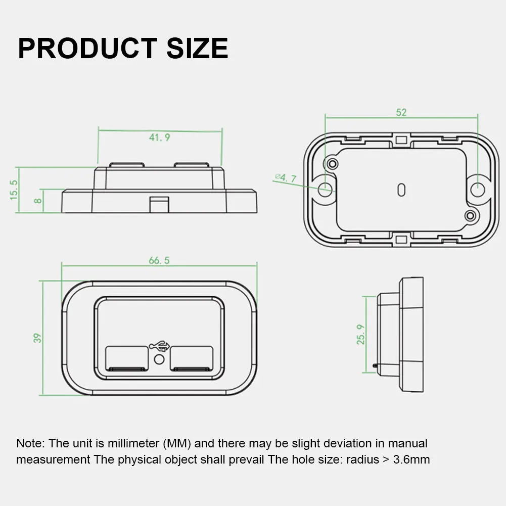 Автомобильное зарядное устройство с двумя USB-разъемами USB-адаптер для зарядки 4 8 А
