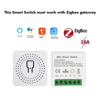 zigbee smart home switch mini diy 16a for tuya smart life wireless control relay automation modules work alexa google assistant