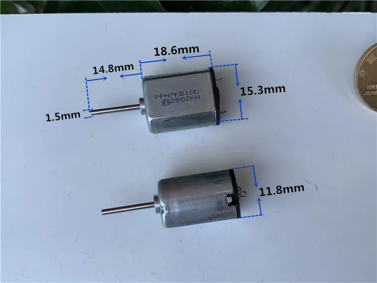 

AZGIANT 2pcs Original 030 Micro Motor Audio and Video Equipment Motor Long Shaft Silent Motor Electronic Door Lock