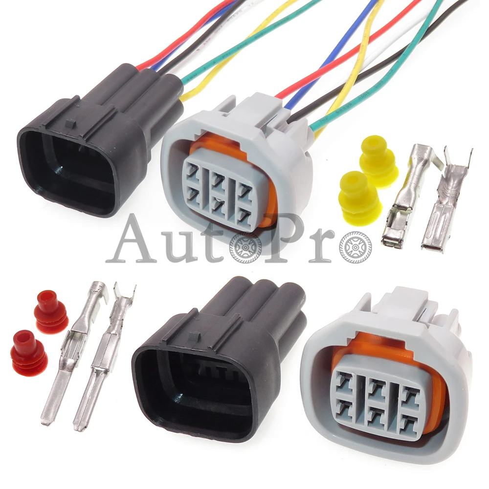 1 комплект 6 отверстий автомобильный Штекерный разъем, гнездо педали акселератора для Infiniti Toyota 6189-0029 C6S-194G 1JZ-GTE 2JZ-GTE