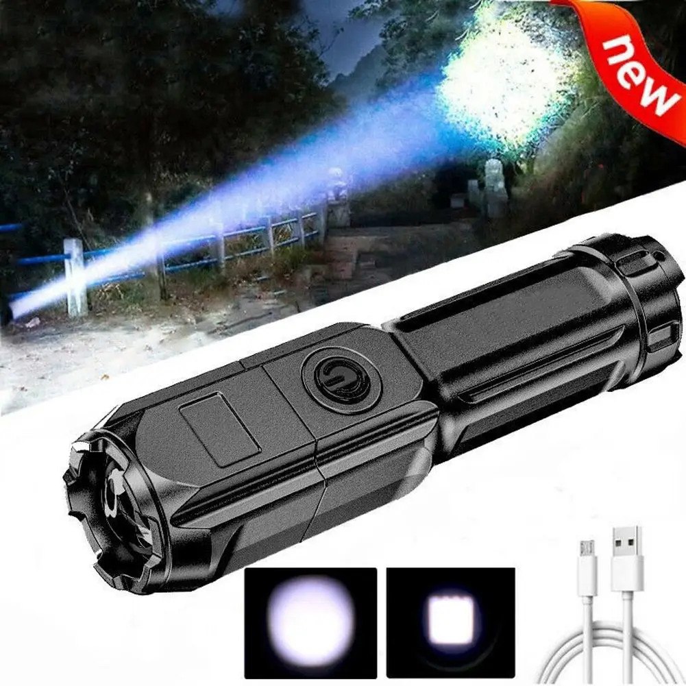 

Led Mini Flashlight 990000LM Telescopic Zoomable Strong Light Super Bright Rechargeable Tactical Torch Dropshipping