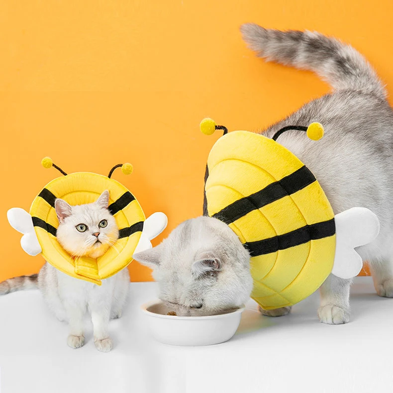 

Soft Pet Elizabethan Collar Dog Cat Adjustable Wound Healing Collar Prevent Bite Neck Ring Kitten Accessories Cat Necklace