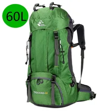 2022 New 60L Outdoor Backpack Camping Climbing Bag Waterproof Mountaineering Hiking Backpacks Molle Sport Bag Climbing Rucksack