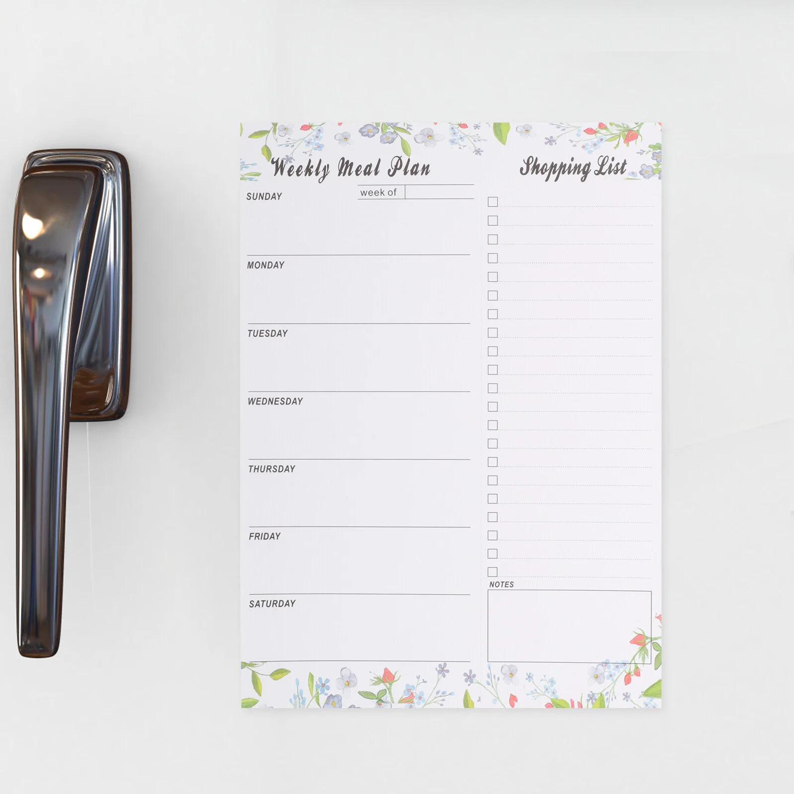 

Food Fridge Meal Notepad Planner Magnet Magnetic Notepads Paper Grocery List Planning Refrigerator