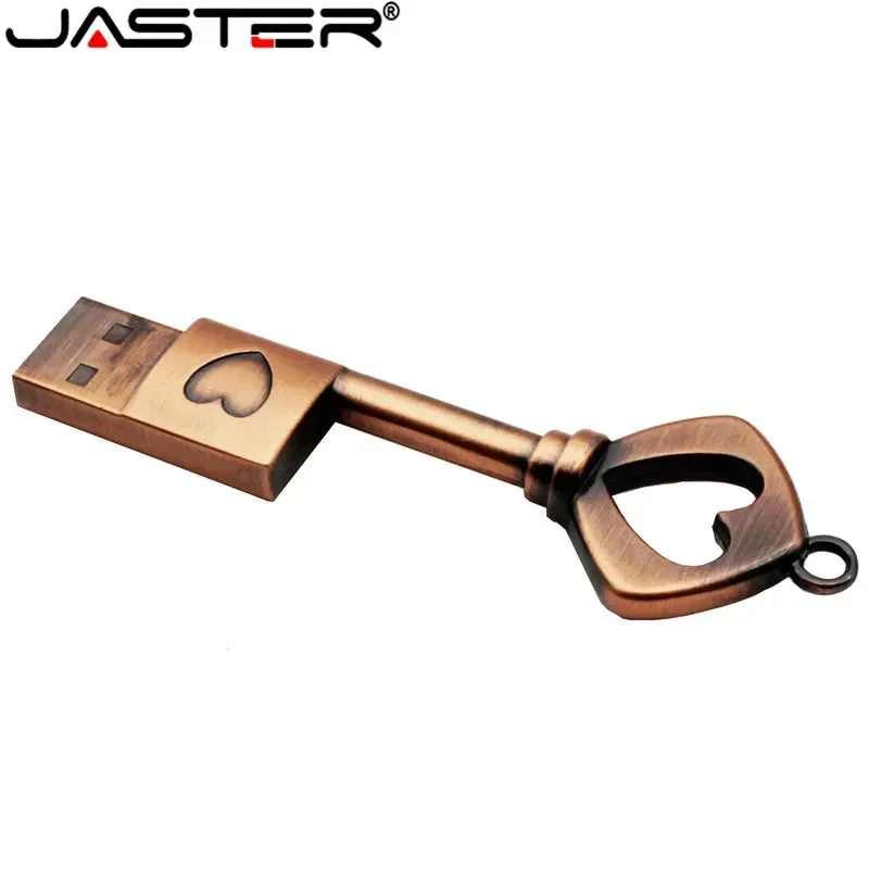 Фото Металлический usb флеш-накопитель JASTER в форме сердца, 4 ГБ, 8 ГБ, 16 ГБ, 32 ГБ, 64 ГБ №5