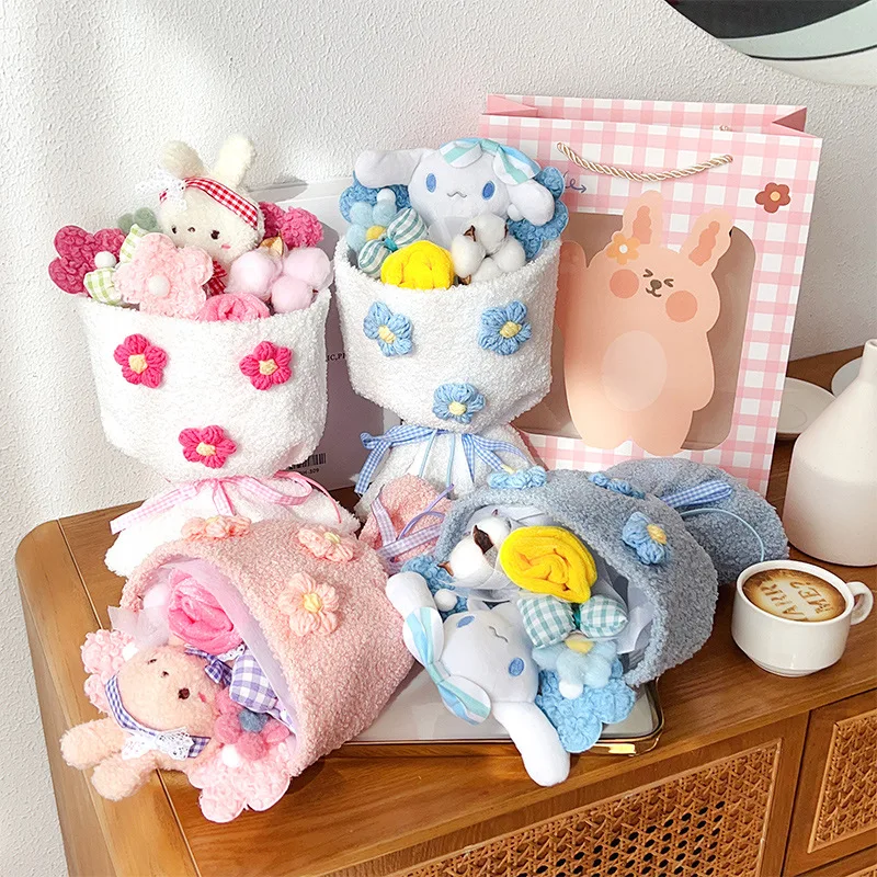 

Sanrio Valentine's Day gift Kawaii plush Cinnamoroll doll bouquet finished doll bouquet for girlfriend girlfriend birthday gift