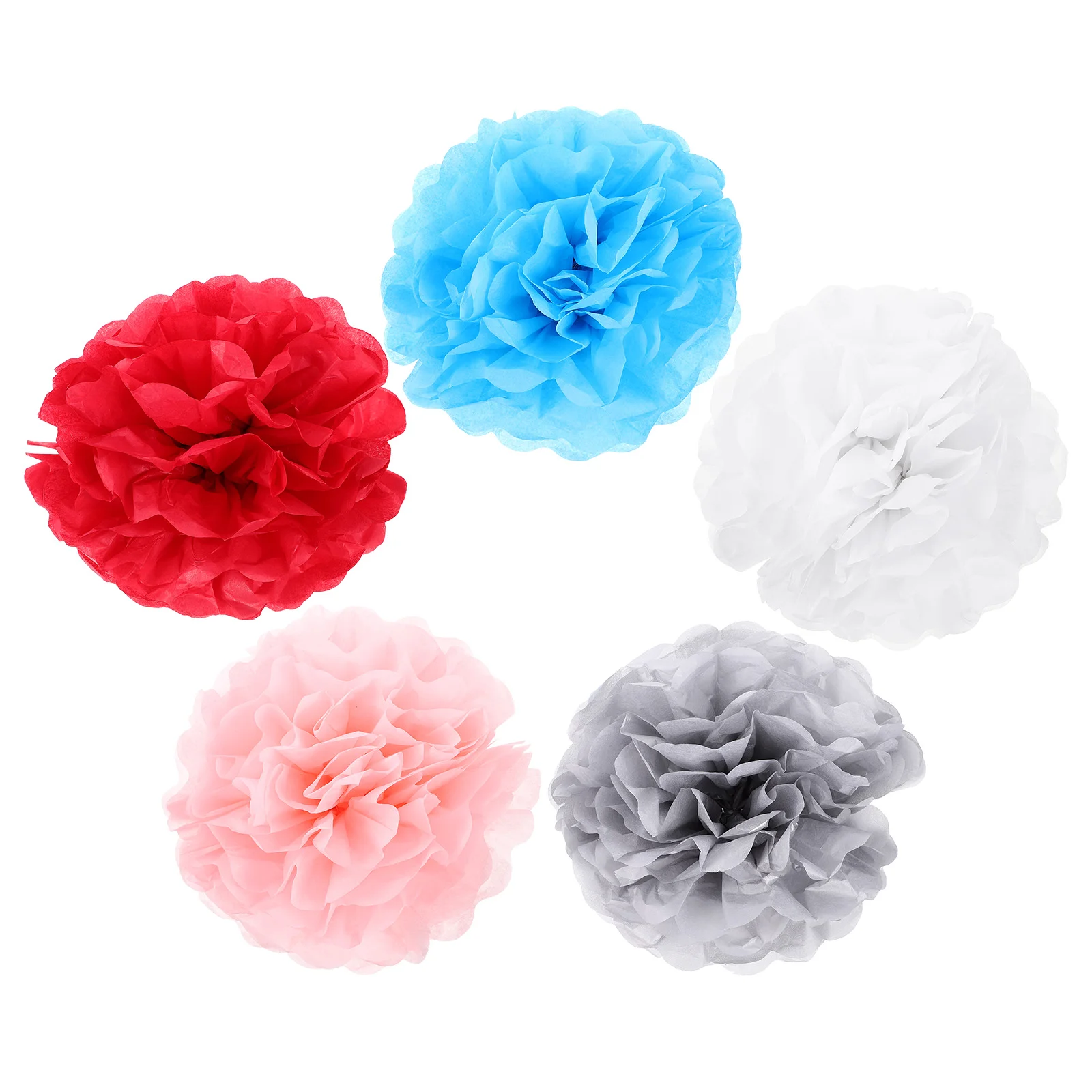 

50 Pcs Wedding Decorations Supplies Tissue Pom Poms Paper Flower Ball Honeycomb Craft Flowers Party