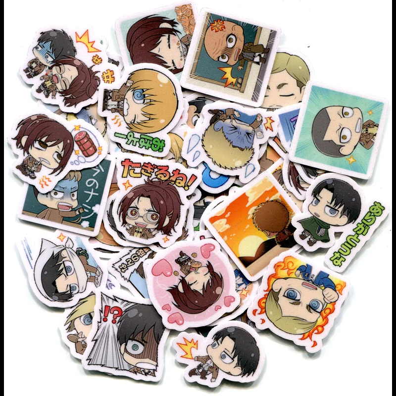 

40pcs Anime Sticker Attack on Titan Armin Arlert Eren Yeager Accessories