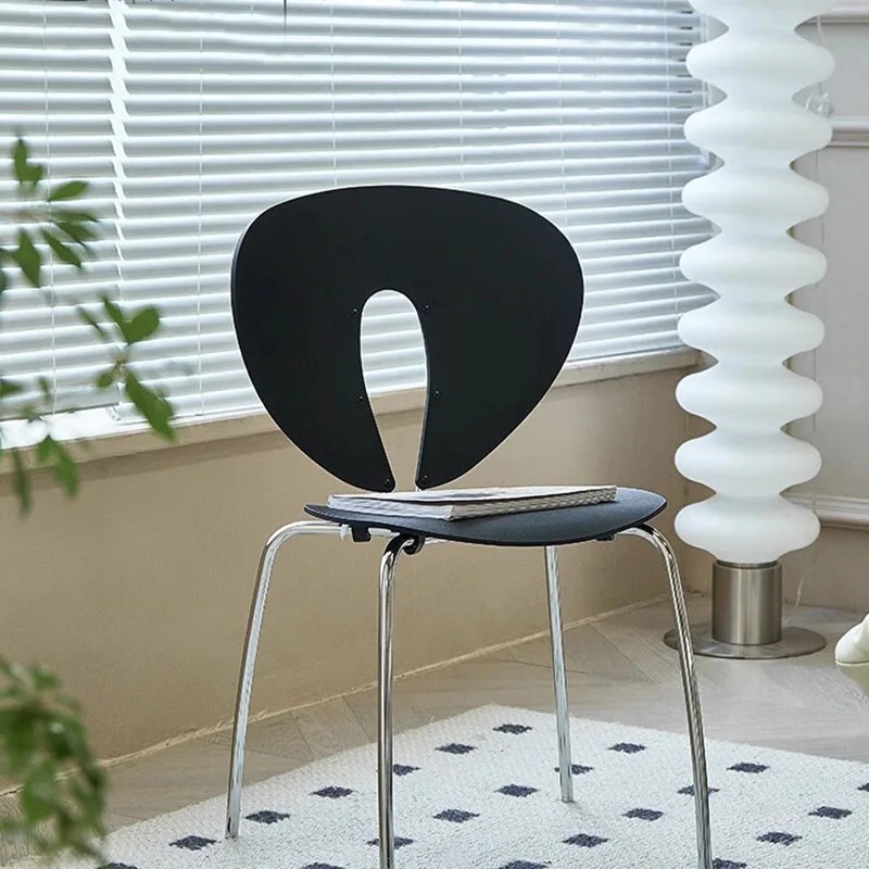 

Lazy Luxury Dining Chairs Modern Restaurant Party Designer Dining Chairs Mid Century Comfortable Makeup Stoel Terrace Furniture