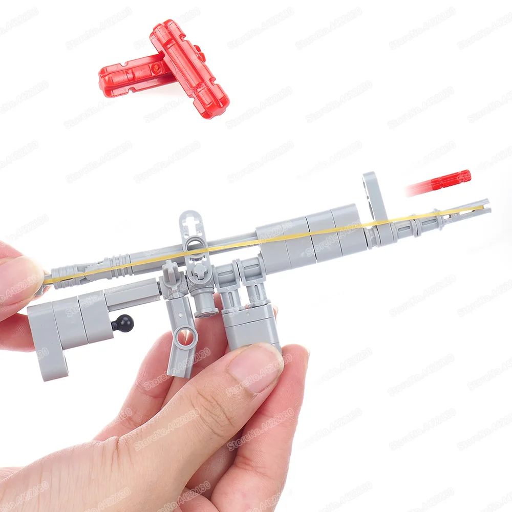 Мини-оружие искусственное оружие Резиновая лента выбросы 5 капсул сборная пуля