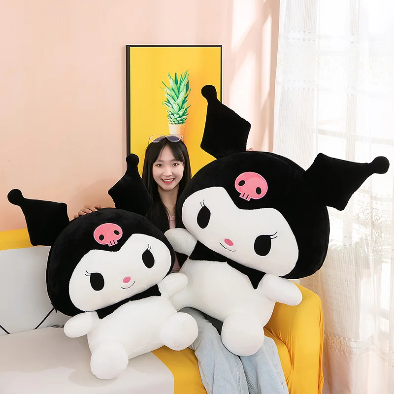 

Kawaii Sanrio Kuromi My Melody бабочка со смайликом Мягкая кукла украшение для комнаты подушка игрушки подарок на день рождения