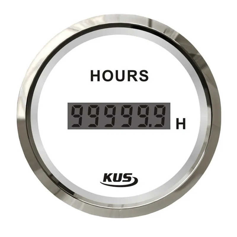 KUS 52 мм автомобильные часы-метры 0-99999 9H морские водонепроницаемые часы цифровые с