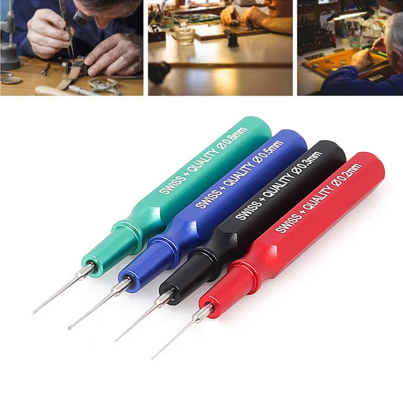 Uhr Schmieröl Öler Metall Öl Pin Stift Tragbare Bewegung Teil Schmieren Reparatur Wartung Werkzeug Zubehör für Uhrmacher