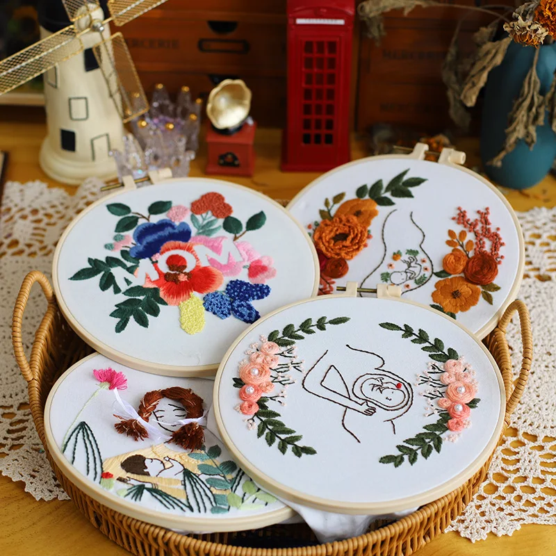 Стартовый Набор для вышивки набор рукоделия круглая вышивка крестом подарок на