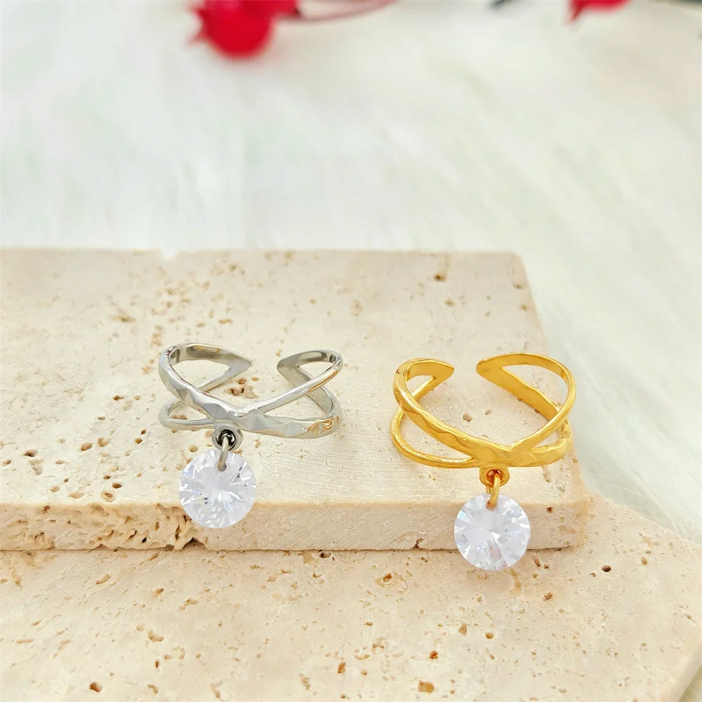 Wency 2024 модные минималистичные полые кольца в форме сердца для женщин милые