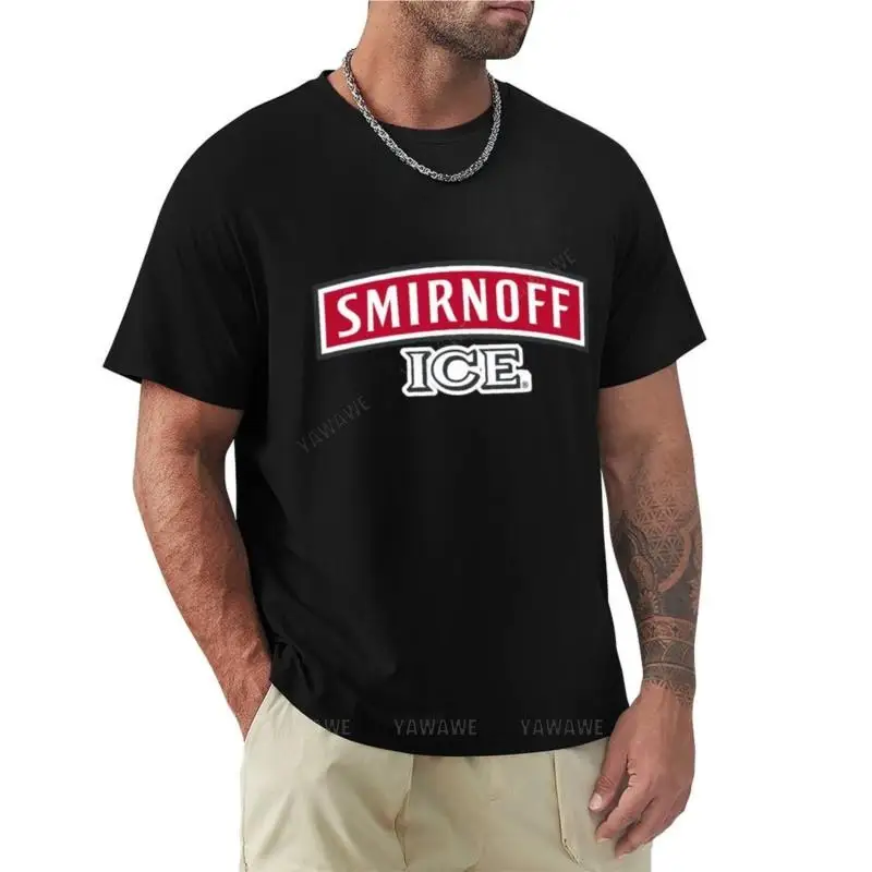 

Хлопковая мужская футболка с логотипом Smirnoff, винтажная одежда, топы, футболки, мужские хлопковые футболки, футболка для мальчиков