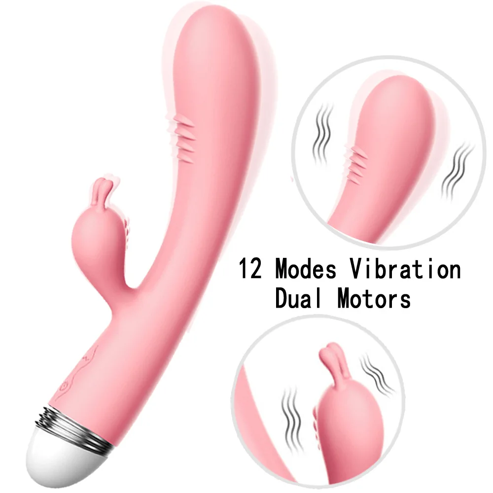 Strong Dildo Vibrator G-Spot Rabbit Vibrator Clitoris Stimulator Vaginal Massager Sex Toys For Women Female Masturbation