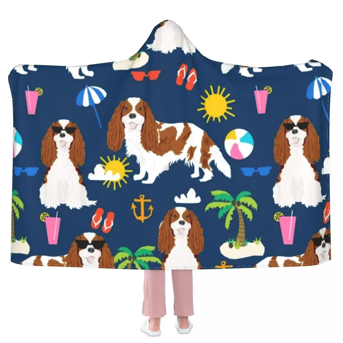 

Мягкое Флисовое одеяло с капюшоном для отдыха на пляже