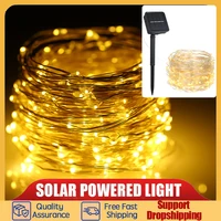 led outdoor solar string lights waterproof fairy holiday christmas for christmas lawn garden wedding party and holiday