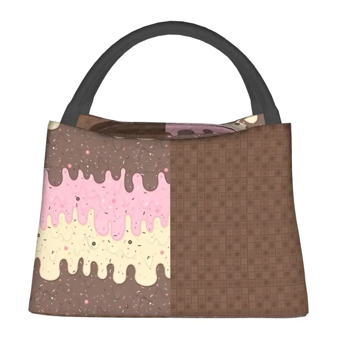 Плавильные конусные сумки для ланча из наполнителя мороженого Изолированная