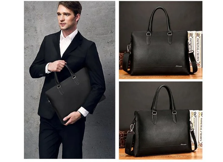 cowhide Free Shipping,Brand men's handbag.genuine leather business briefcase,quality bag,casual briefcase.sales.gift bag