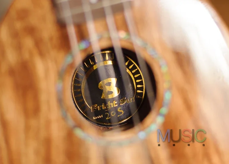 Brightsun BS-20SL Полностью твердые укулеле из коа с ананасом ручной работы